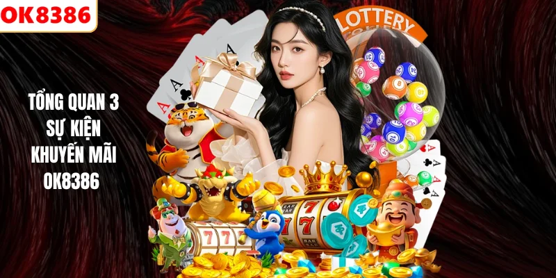 Top 3 Sự Kiện Khuyến Mãi OK8386 - Ưu Đãi Siêu Hot 2026 2 Tổng quan 3 sự kiện khuyến mãi OK8386